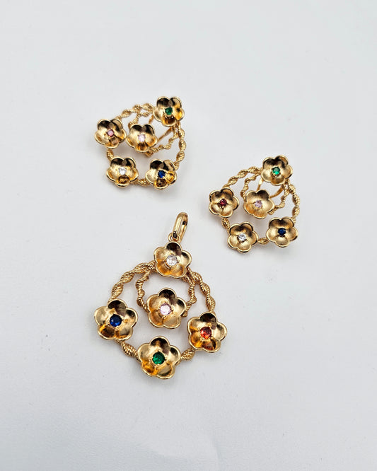 DA 722 EARRING AND PENDANT