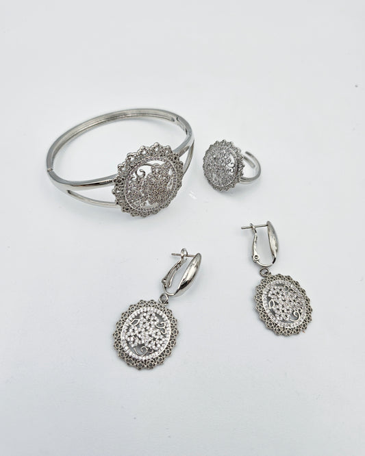 DA 101 SILVER BANGLE SET