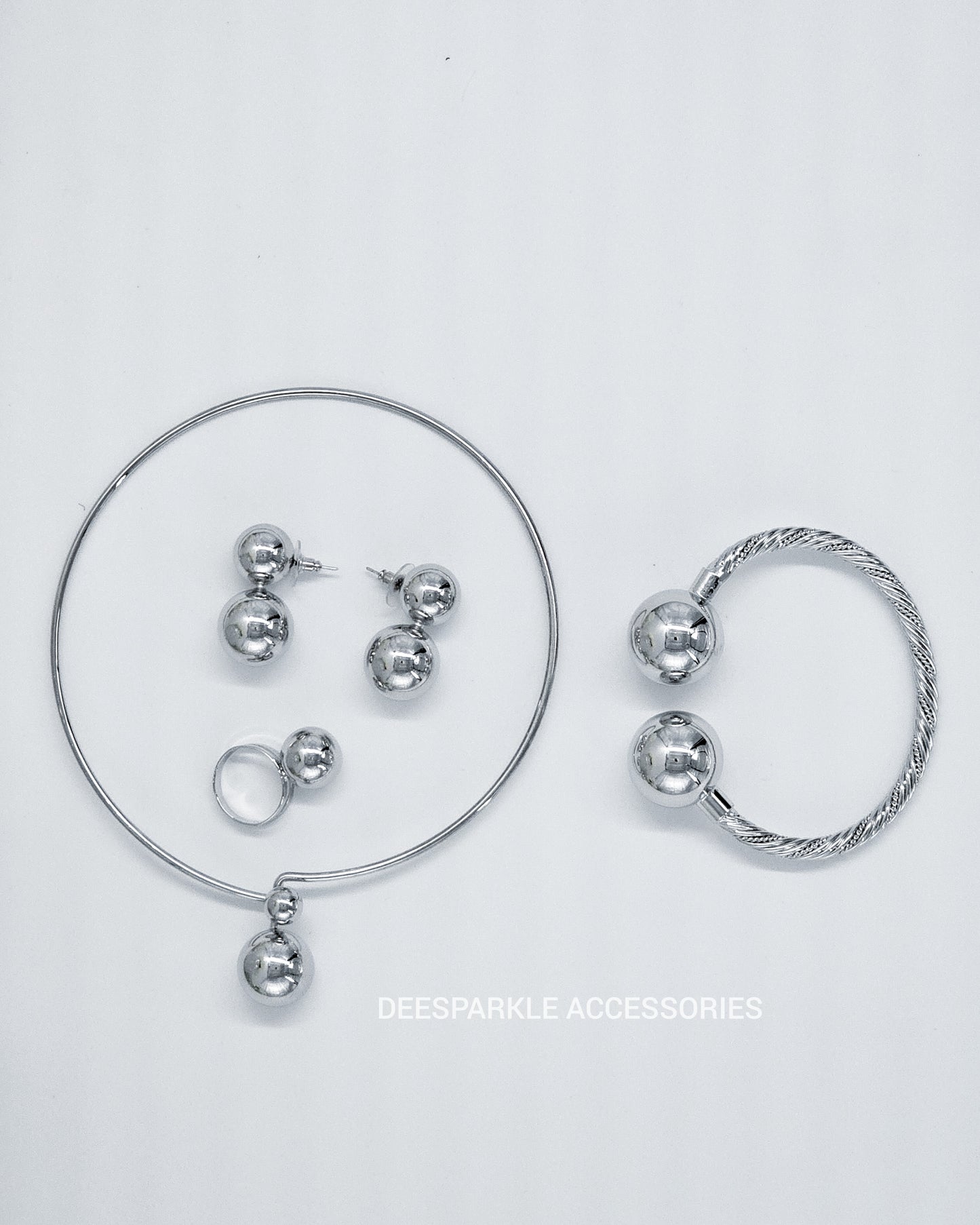 DA 016 4Pcs Silver Sets