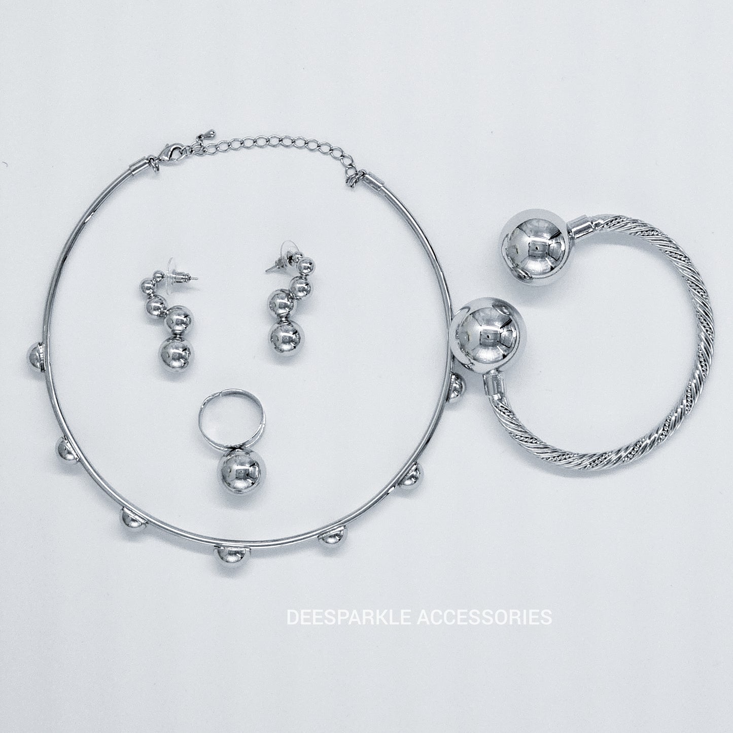 DA 015 4PCS SILVER SET