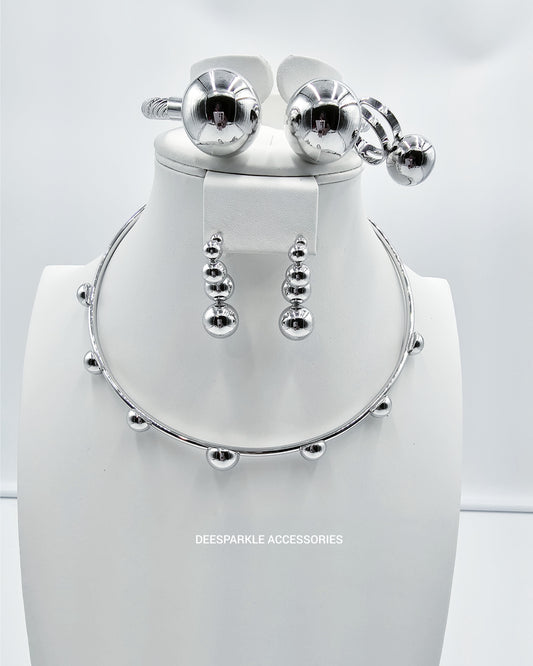 DA 015 4PCS SILVER SET