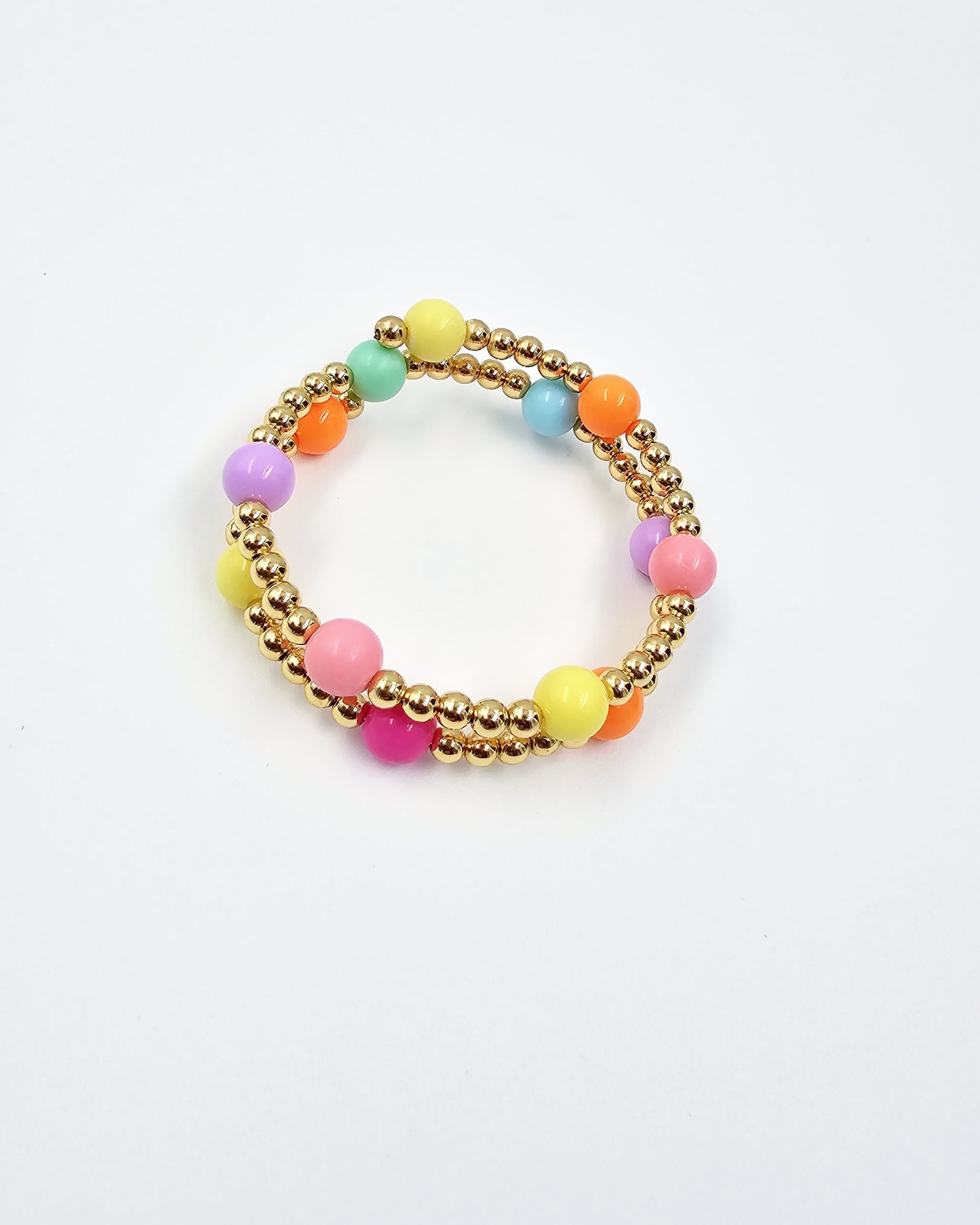 DA 176 MULTI COLOR WRAP BEAD BRACELET